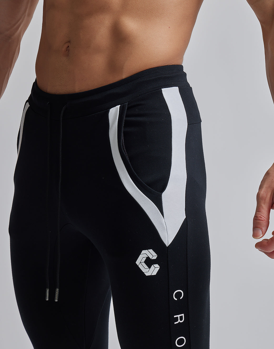 CRONOS Side Stripe Pants-Black （クロノス） CRONOS BLACK SIDE LINE PANTS【OLIVE】