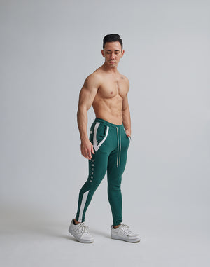 CRONOS SIDE STRIPE LONG PANTS【GREEN】