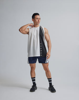 CRONOS ASYMMETRY TANKTOP【WHITE】