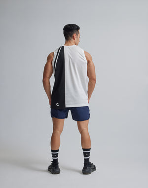 CRONOS ASYMMETRY TANKTOP【WHITE】