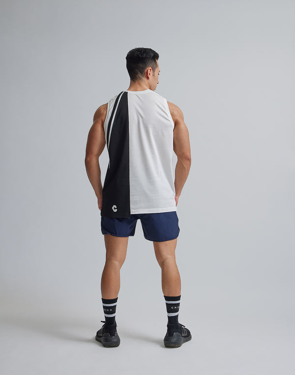 CRONOS ASYMMETRY TANKTOP【WHITE】