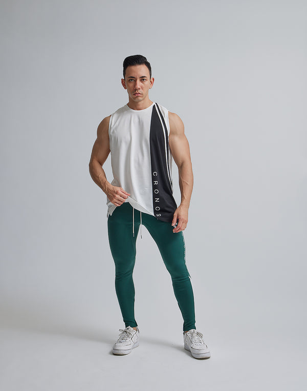 CRONOS ASYMMETRY TANKTOP【WHITE】