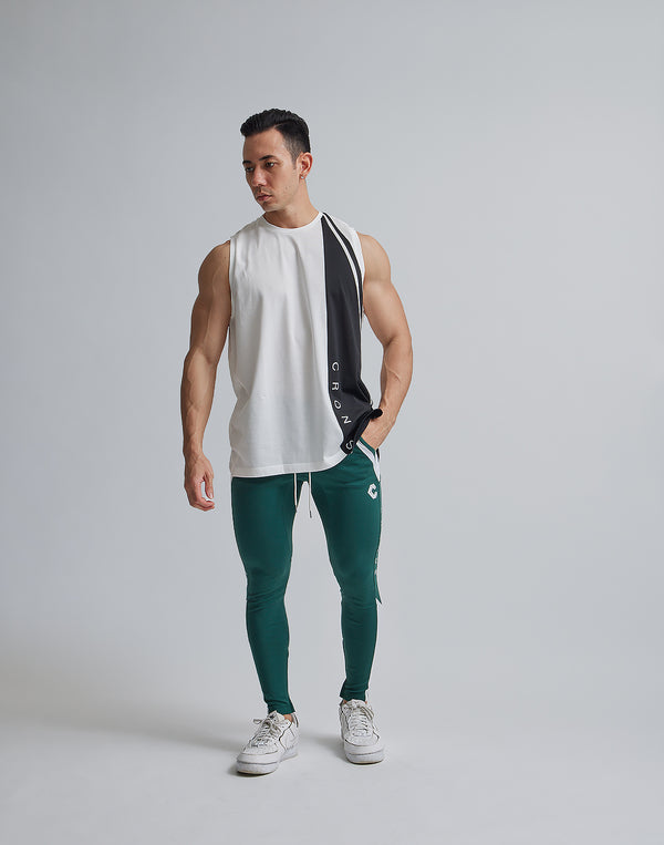 CRONOS SIDE STRIPE LONG PANTS【GREEN】