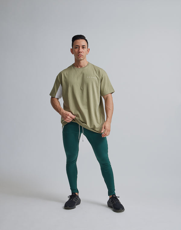 CRONOS SIDE STRIPE LONG PANTS【GREEN】