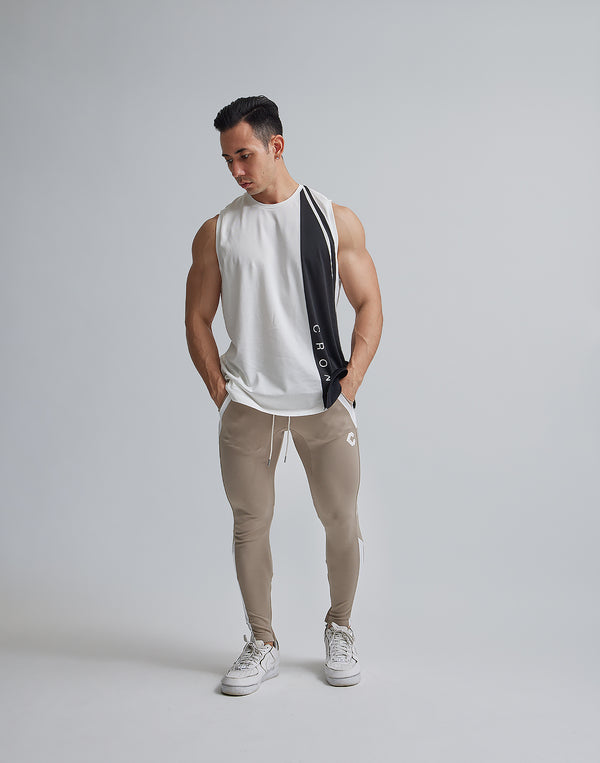 CRONOS ASYMMETRY TANKTOP【WHITE】