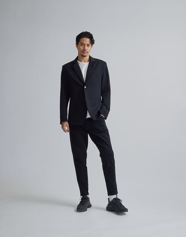 CRONOS BACK LOGO STRETCH JACKET [BLACK]