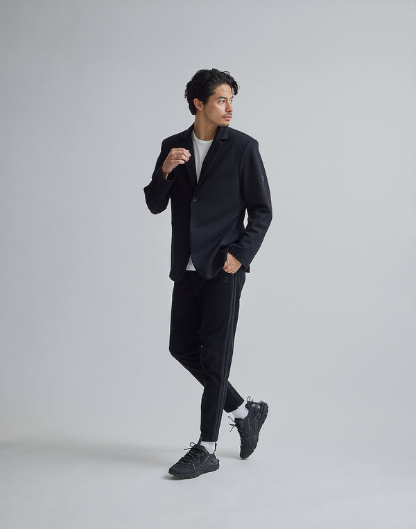 CRONOS BACK LOGO STRETCH JACKET [BLACK]