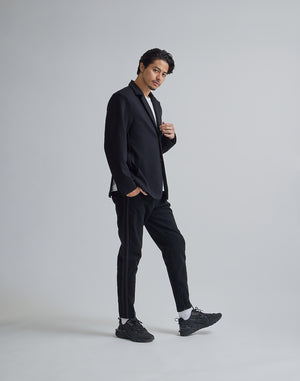 CRONOS BACK LOGO STRETCH JACKET [BLACK]