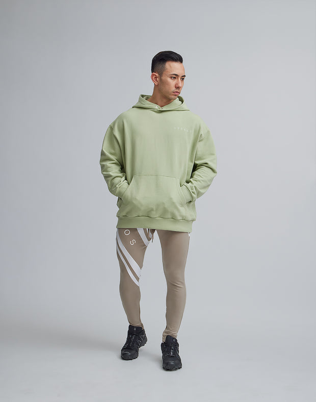 CRONOS BACK LOGO HOODIE【GREEN】