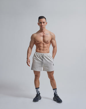CRONOS SIDE LOGO 2LINES SHORTS [CREAM]