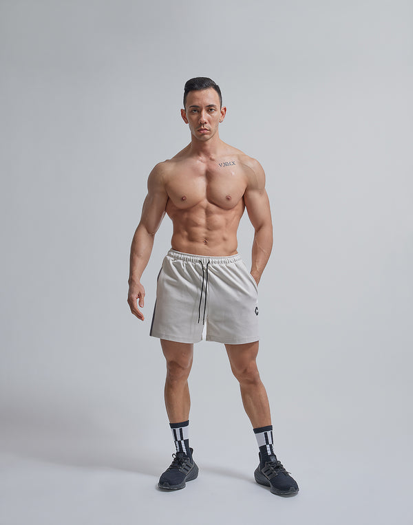 CRONOS SIDE LOGO 2LINES SHORTS [CREAM]