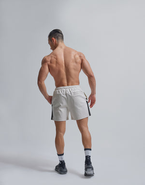 CRONOS SIDE LOGO 2LINES SHORTS [CREAM]