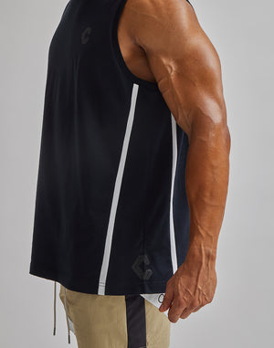 CRONOS 2LINES TANKTOP【BEIGE】