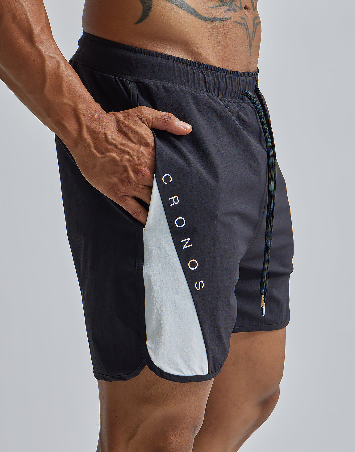 CRONOS SLASH LINE SHORTS【NAVY】