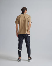 CRONOS BLACK SHORT SLEEVES POLO【BEIGE】