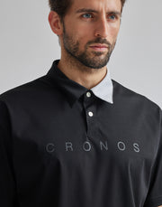 CRONOS BLACK SHORT SLEEVES POLO【BEIGE】