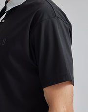 CRONOS BLACK SHORT SLEEVES POLO【BEIGE】