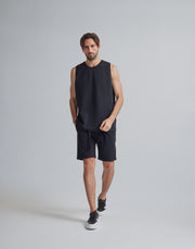 CRONOS BLACK PATTERNED TANKTOP【BLACK】