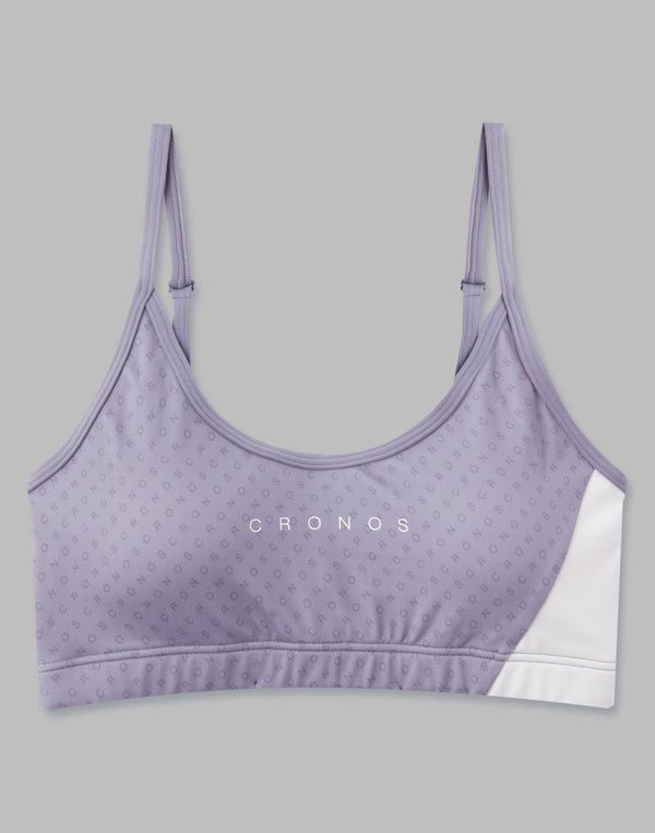 CRONOS 女士字母胸罩 [紫色]