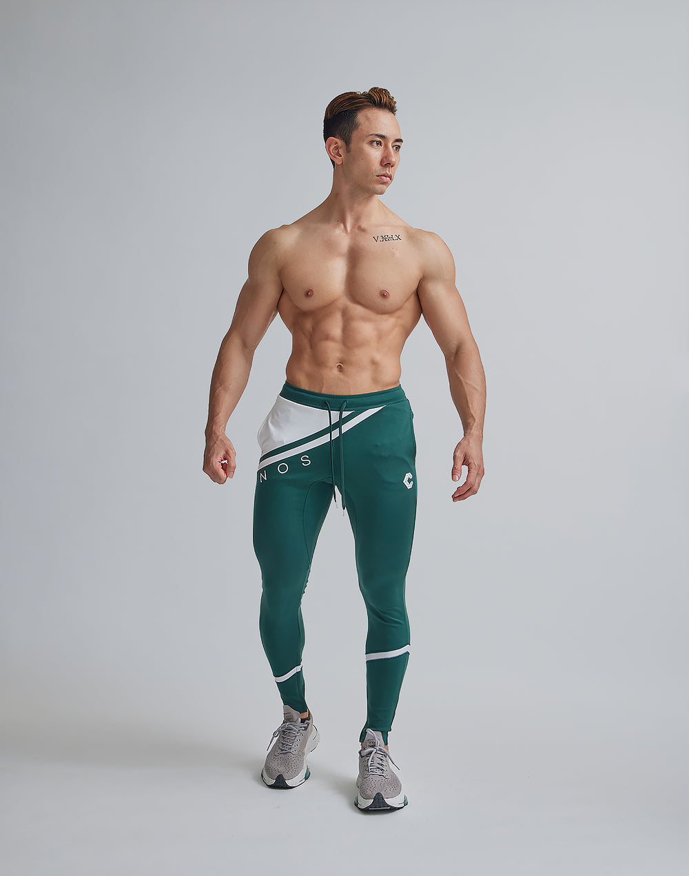 CRONOS TITLED LINE LONGPANTS【GREEN】