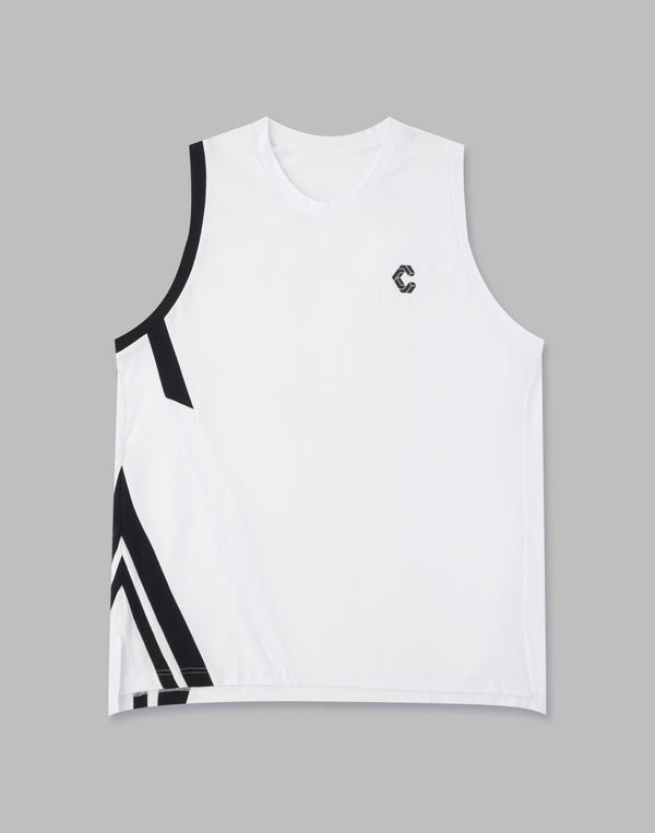CRONOS V-LINE TANKTOP【WHITE】