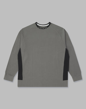 CRONOS NECK LOGO LONGSLEEVE【CHARCOAL】