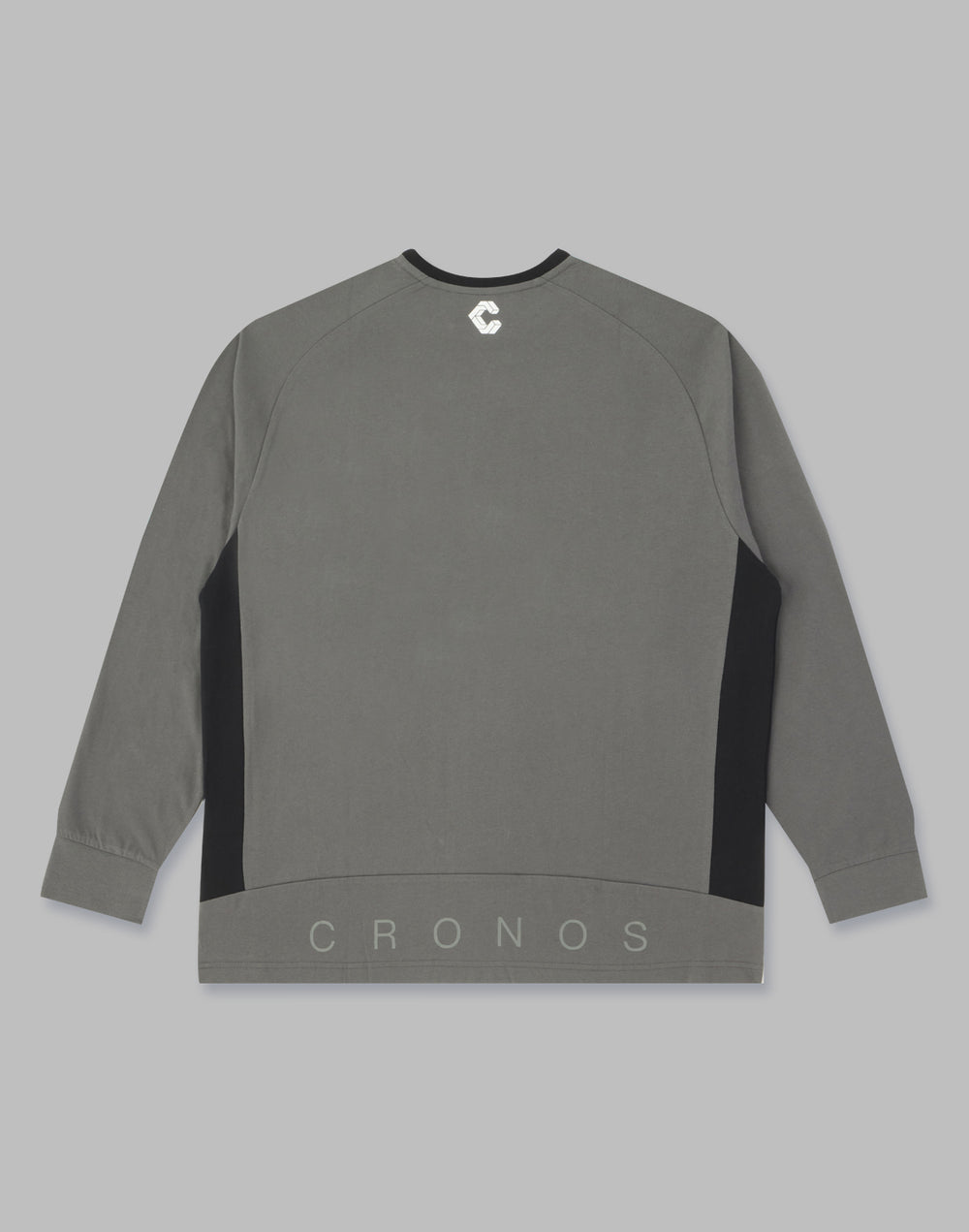 CRONOS NECK LOGO LONGSLEEVE【CHARCOAL】