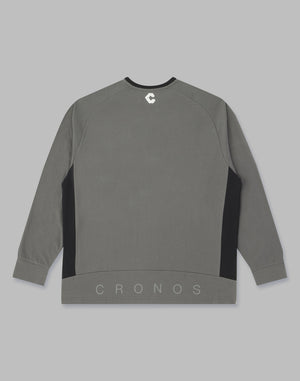 CRONOS NECK LOGO LONGSLEEVE【CHARCOAL】