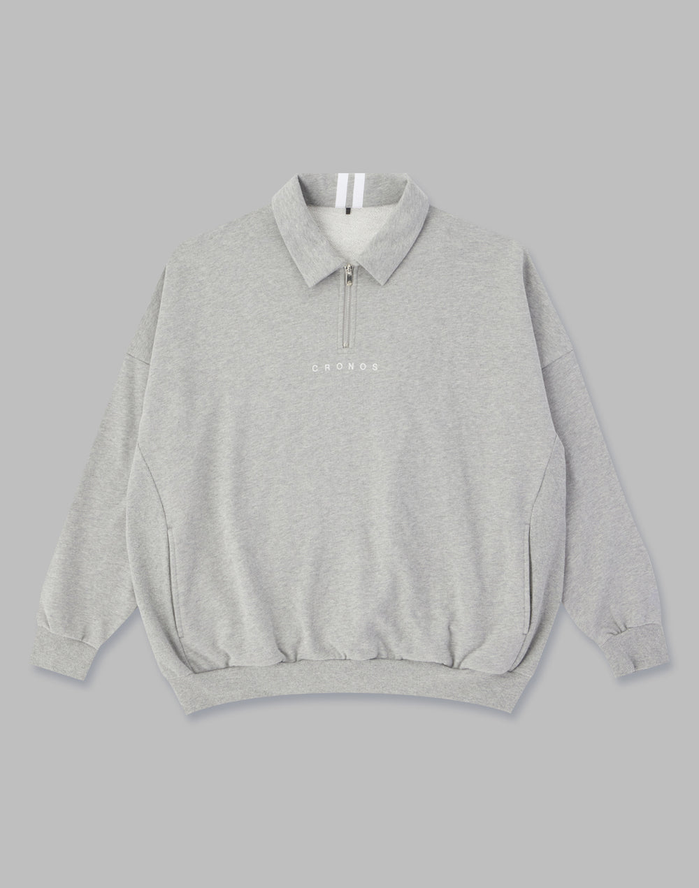 CRONOS HALF ZIP 2LINE PULLOVER【GRAY】