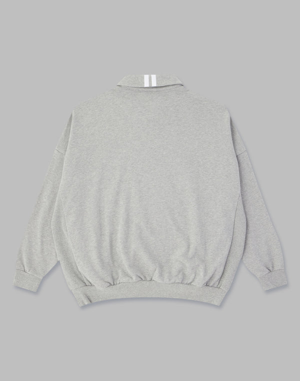 CRONOS HALF ZIP 2LINE PULLOVER【GRAY】
