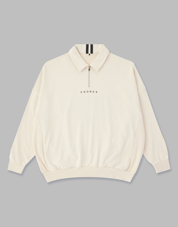 CRONOS HALF ZIP PULLOVER【CREAM】