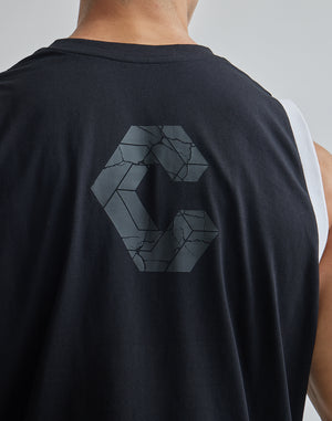 CRONOS V-LINE TANKTOP【WHITE】