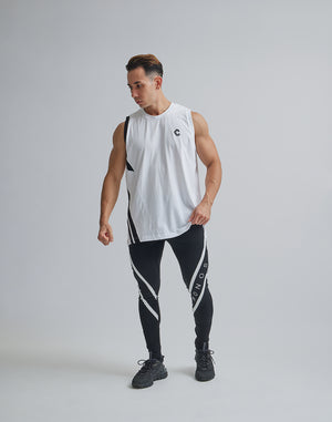 CRONOS V-LINE TANKTOP【WHITE】