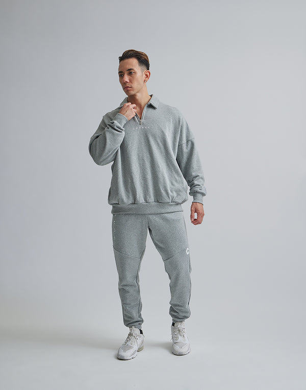 CRONOS HALF ZIP 2LINE PULLOVER【GRAY】