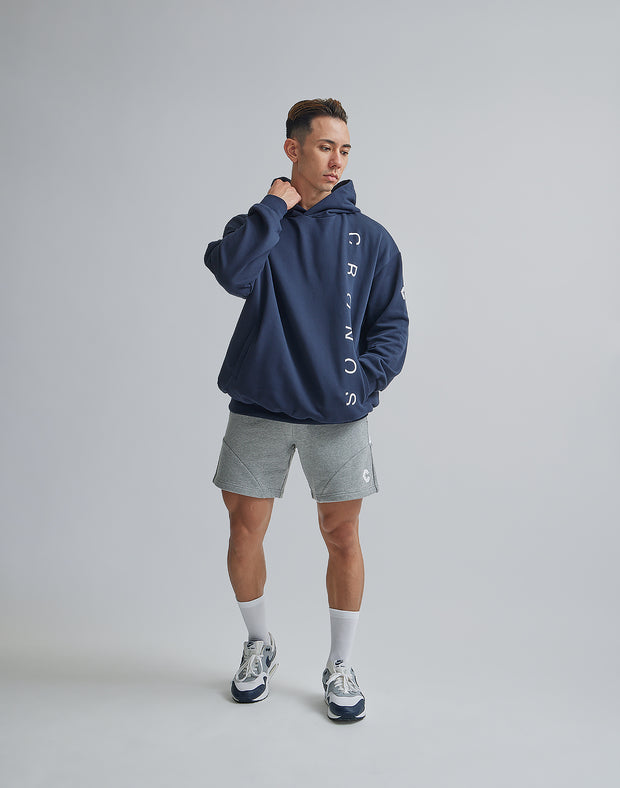 CRONOS VERTICALL LOGO HOODIE【NAVY】