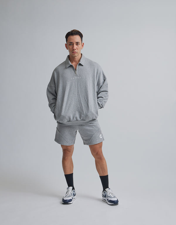CRONOS HALF ZIP 2LINE PULLOVER【GRAY】