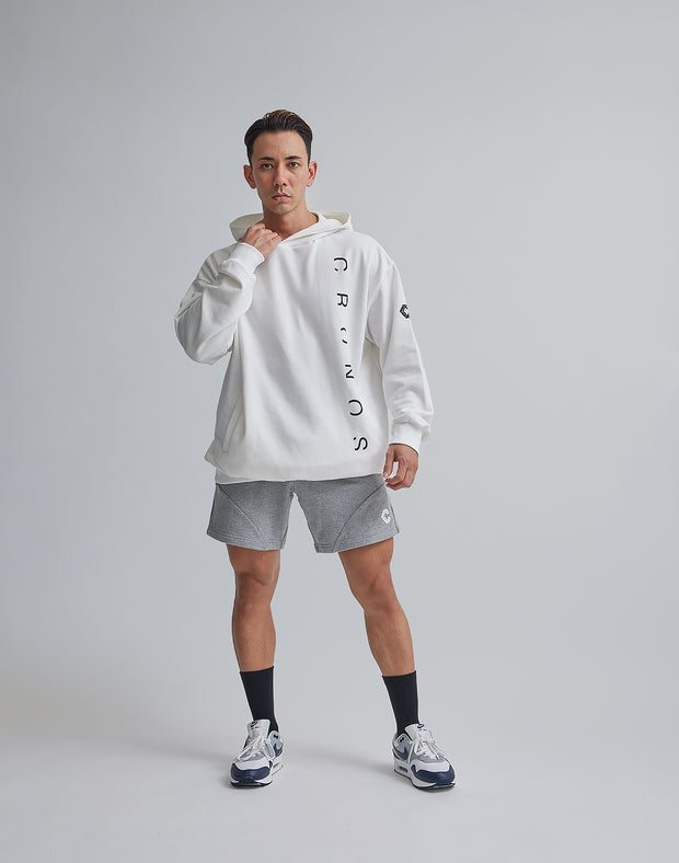 CRONOS VERTICALL LOGO HOODIE【WHITE】