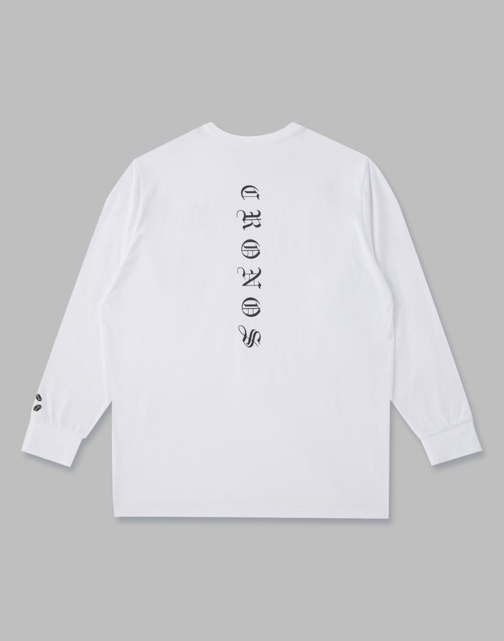 CRONOS BLACK LETTER LOGO LONGSLEEVE【WHITE】
