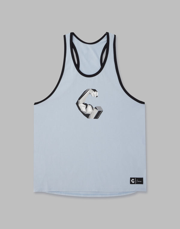 CRONOS BICEP LOGO TANKTOP [POWDER BLUE]