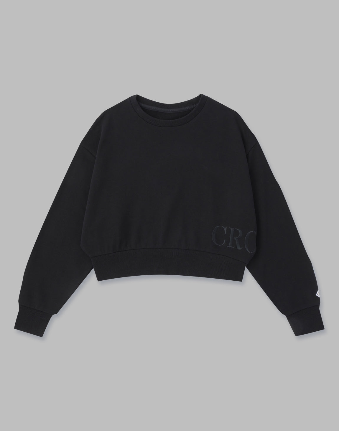 CRONOS WOMEN EMBROIDERY SWEAT TOP【BLACK】 – クロノス CRONOS Official Store