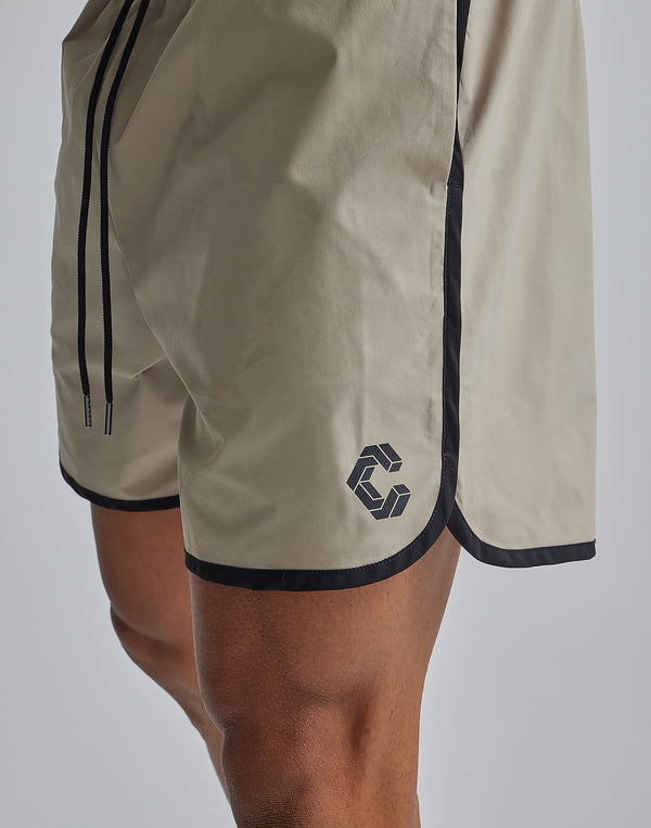 CRONOS TILTED LINE SHORTS【BLACK】