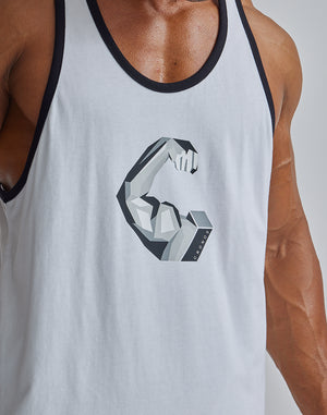 CRONOS BICEP LOGO TANKTOP [POWDER BLUE]