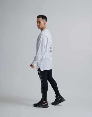CRONOS BLACK LETTER LOGO LONGSLEEVE【WHITE】