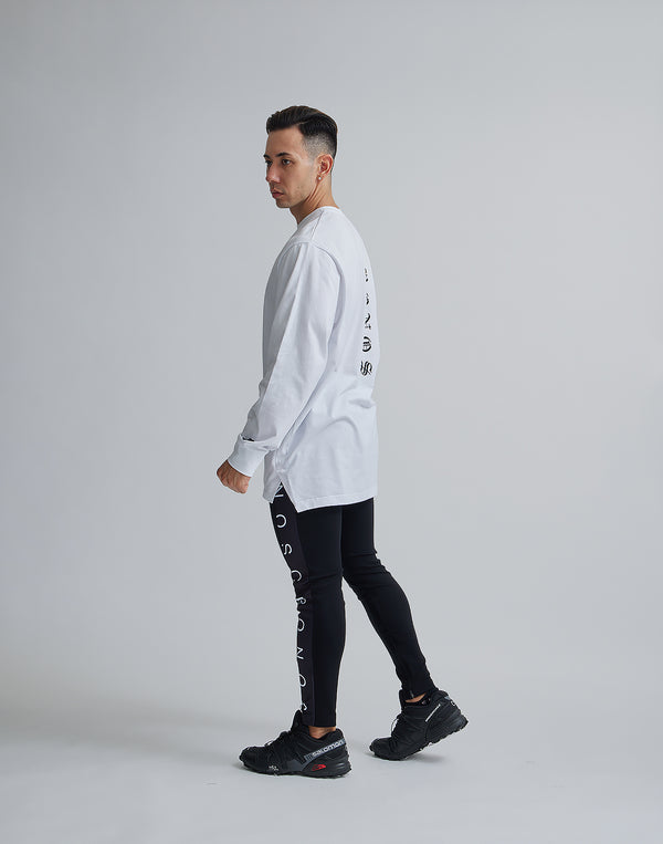 CRONOS BLACK LETTER LOGO LONGSLEEVE【WHITE】