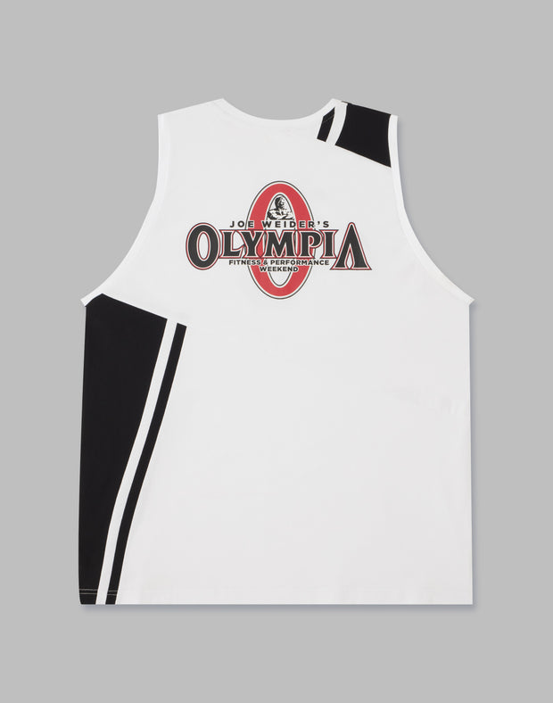 CRONOS×OLYMPIA 2LINE TANKTOP【WHITE】 - クロノス CRONOS Official Store