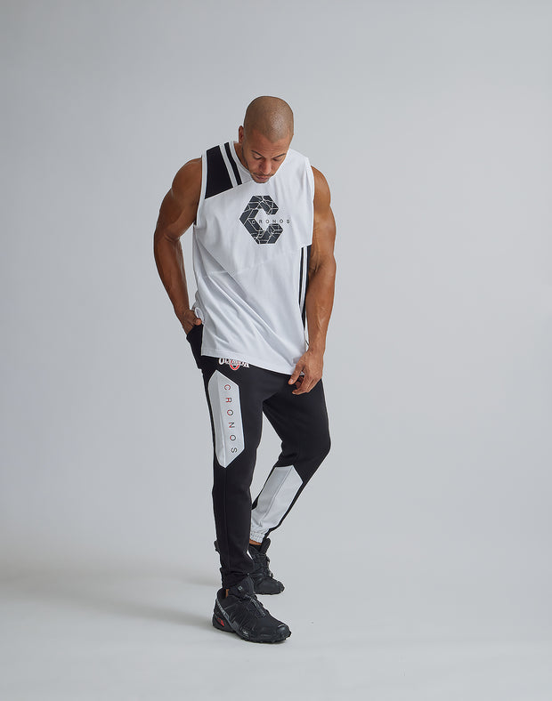 CRONOS×OLYMPIA 2LINE TANKTOP【WHITE】 - クロノス CRONOS Official Store