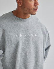 CRONOS CRACK SWEAT TOP【GRAY】