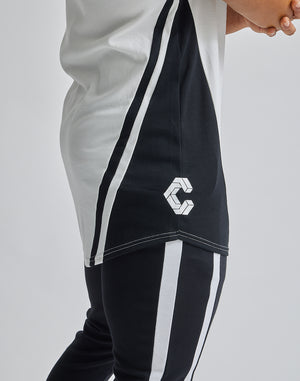 CRONOS SLASHED LINE TANKTOP【WHITE】