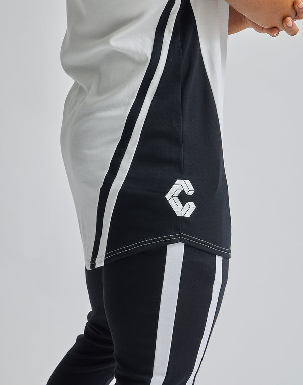 CRONOS SLASHED LINE TANKTOP【WHITE】