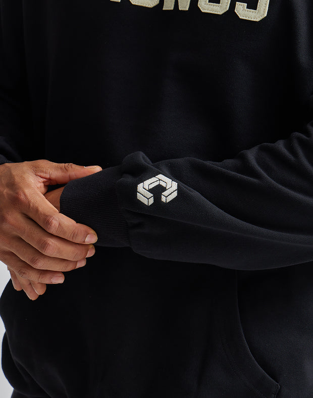 CRONOS SERIF LOGO HOODIE【BLACK】 - クロノス CRONOS Official Store